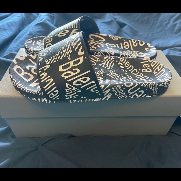 (SOLD) Balenciaga Slides mens sz 8 - Picture 2 of 6